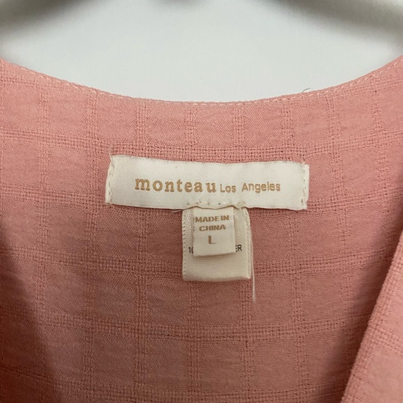 Beautiful dusty pink jumpsuit size L fits like 8 - Picture 3 of 4